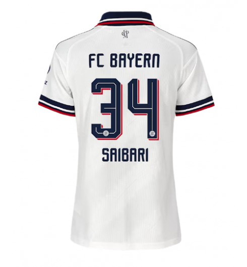 Bayern Munich Ismael Saibari #34 Bortedrakt Dame 2026-27 Korte ermer Bayern Munich Ismael Saibari #34 Bortedrakt Dame 2026-27 Korte ermer